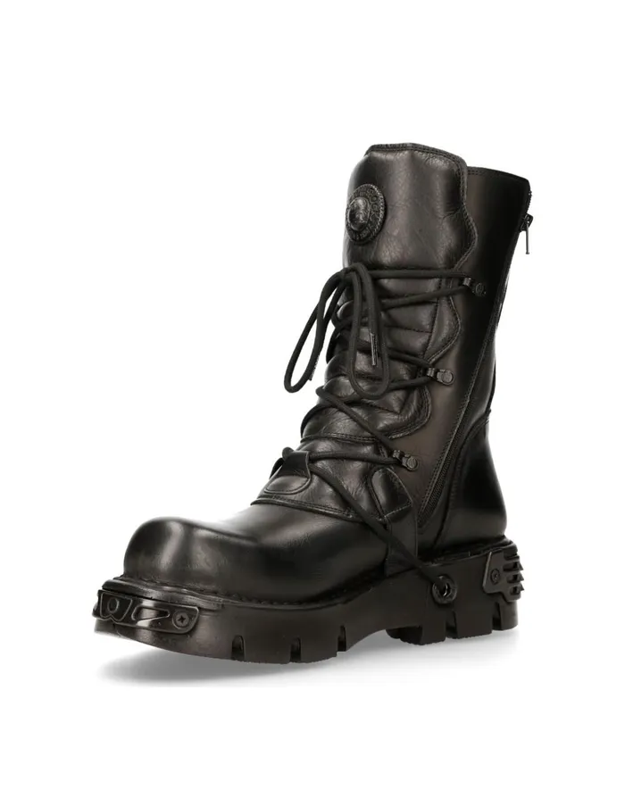 WomenMen Boot Black Reactor M391S18 New Rock Boots WomenMen Boot Black Reactor M391S18 New Rock Boots