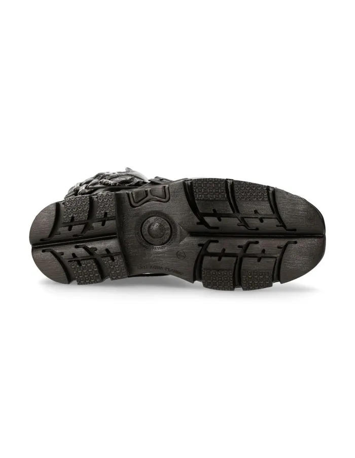 WomenMen Boot Black Reactor M391S18 New Rock Boots WomenMen Boot Black Reactor M391S18 New Rock Boots