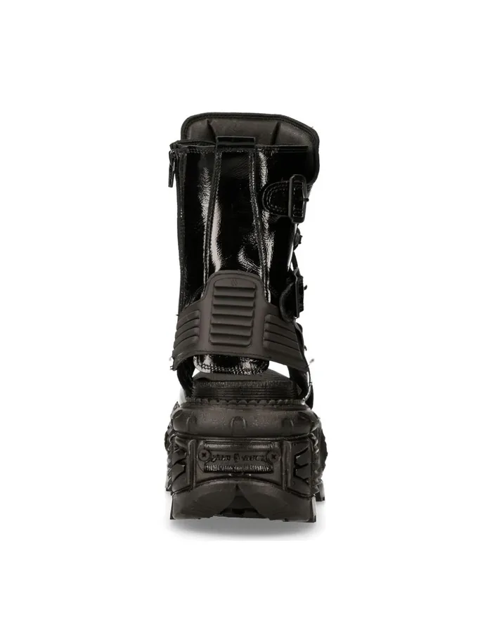 WomenMen Boot Black Tank MBios107S5 New Rock Platform WomenMen Boot Black Tank MBios107S5 New Rock Platform