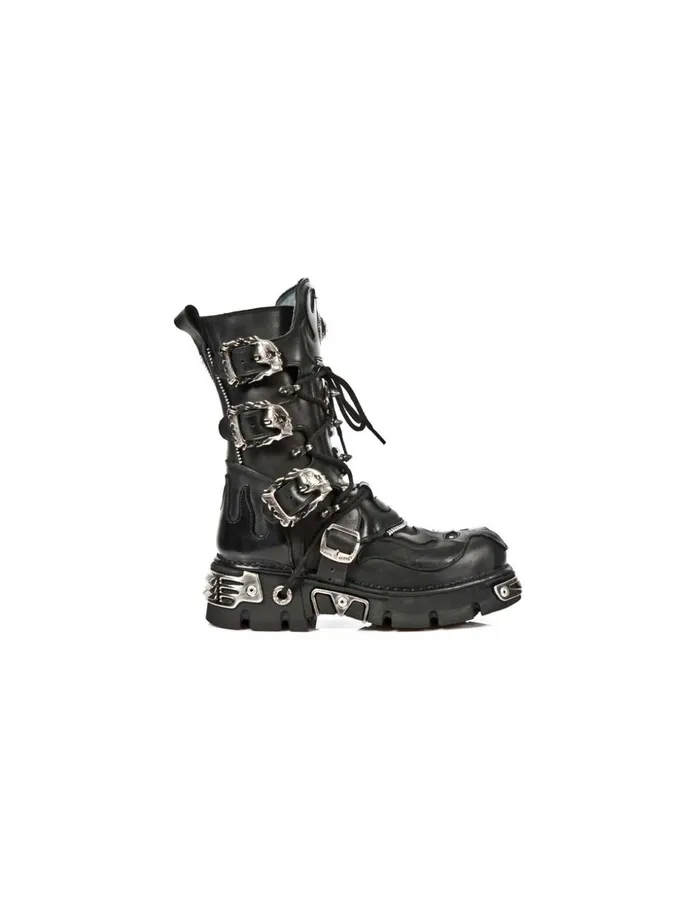 WomenMen Boot Metallic M1007C1 New Rock Boots