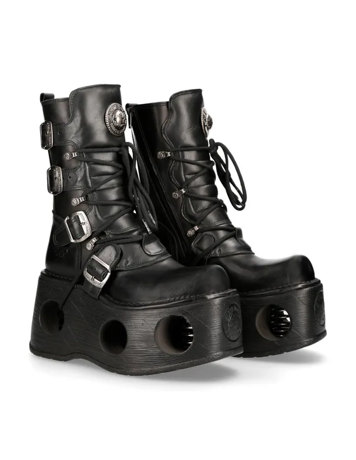 WomenMen Boot Metallic M373S2 New Rock Boots