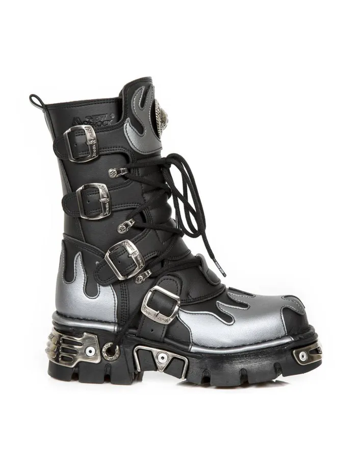 WomenMen Boot Metallic M591C42 New Rock Boots
