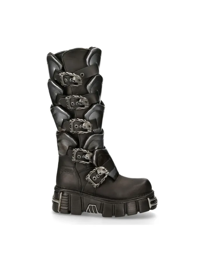 WomenMen High Boot Metallic M738S1 New Rock High Boots WomenMen High Boot Metallic M738S1 New Rock High Boots