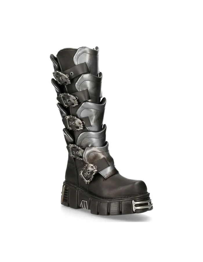 WomenMen High Boot Metallic M738S1 New Rock High Boots WomenMen High Boot Metallic M738S1 New Rock High Boots