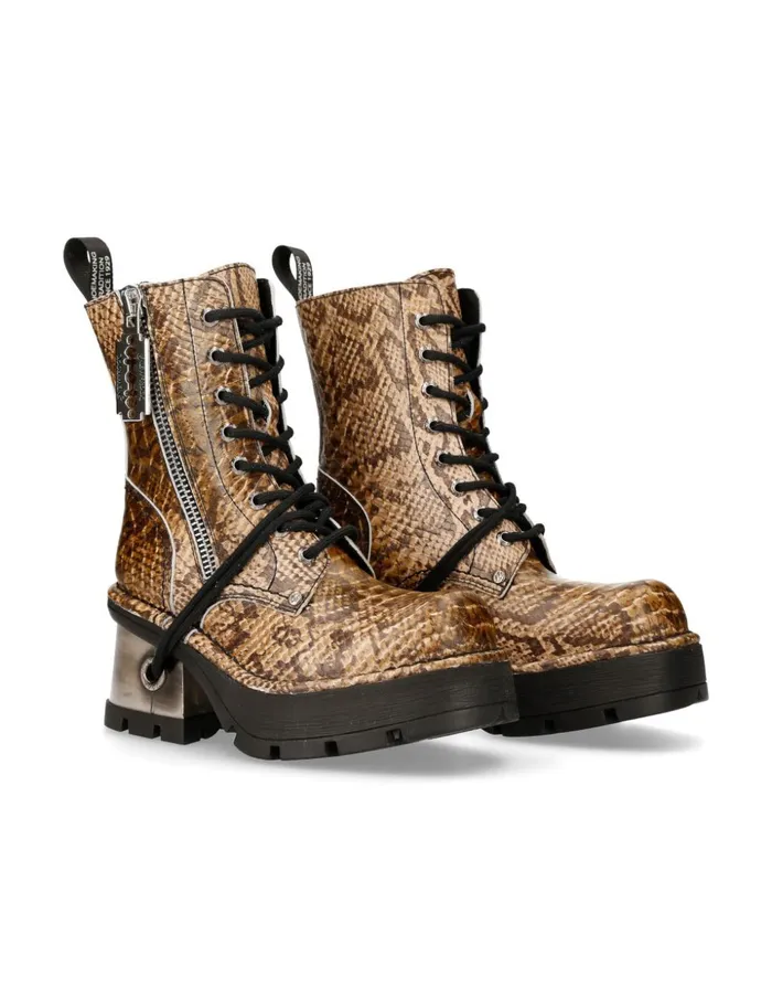 WomenMen Metallic M1045C9 New Rock Boots