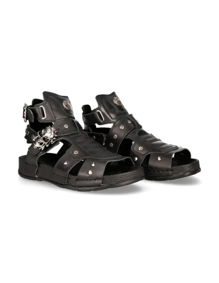 WomenMen Sandal Black MBio17S1 New Rock Sandals