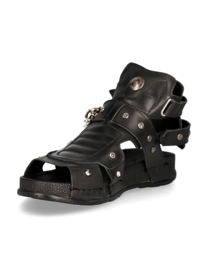 WomenMen Sandal Black MBio17S1 New Rock Sandals WomenMen Sandal Black MBio17S1 New Rock Sandals