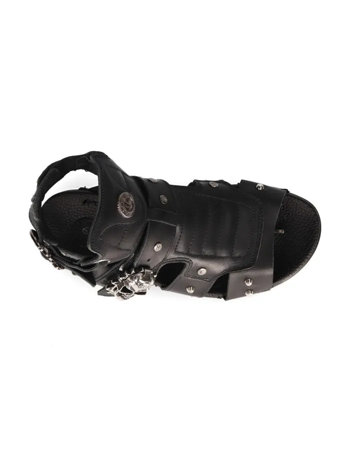 WomenMen Sandal Black MBio17S1 New Rock Sandals WomenMen Sandal Black MBio17S1 New Rock Sandals
