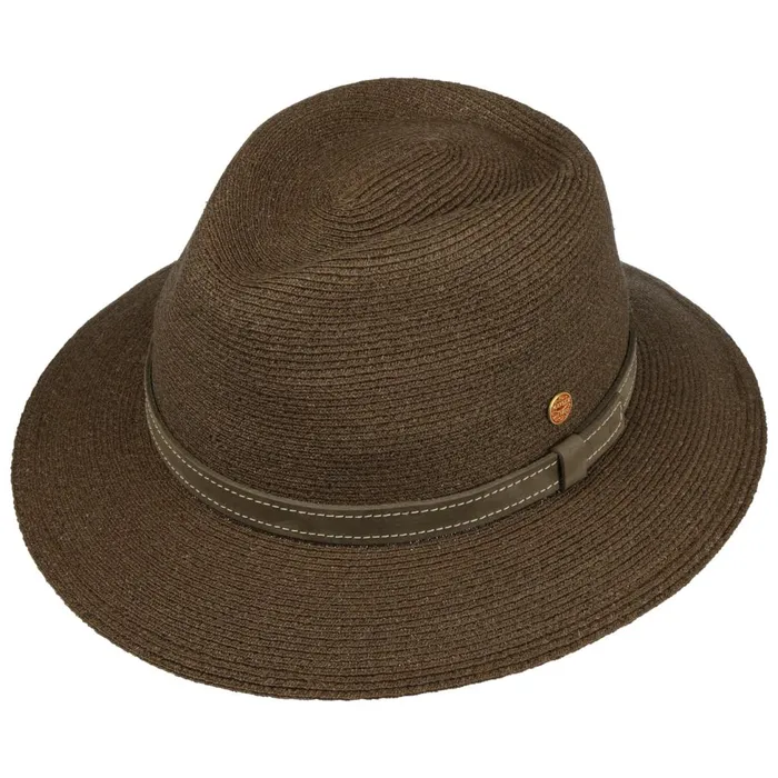 WomenMen Straw Hats Mayser Mathis Raffia Hat With UV Protection Brown WomenMen Straw Hats Mayser Mathis Raffia Hat With UV Protection Brown