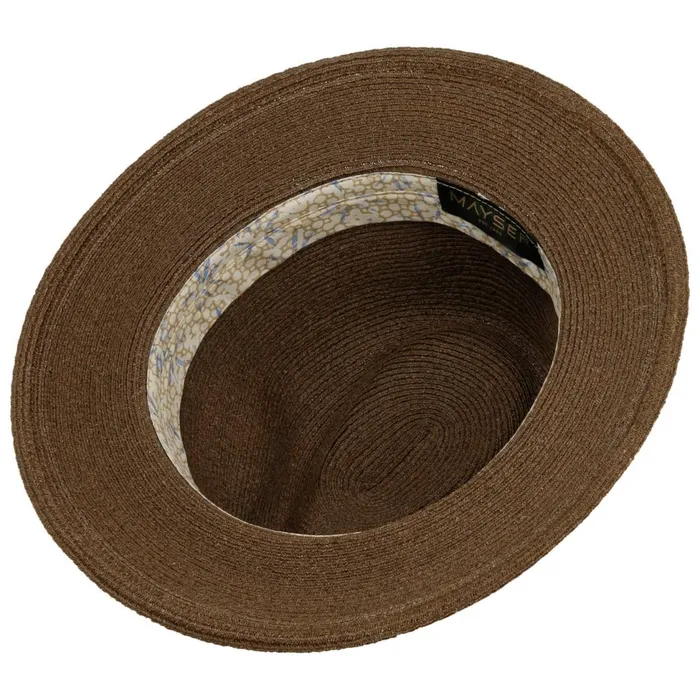 WomenMen Straw Hats Mayser Mathis Raffia Hat With UV Protection Brown WomenMen Straw Hats Mayser Mathis Raffia Hat With UV Protection Brown