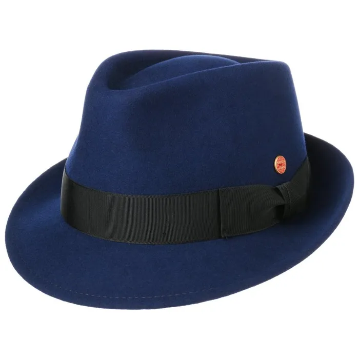 WomenMen Trilby Hats Mayser Classico Trilby Blue WomenMen Trilby Hats Mayser Classico Trilby Blue