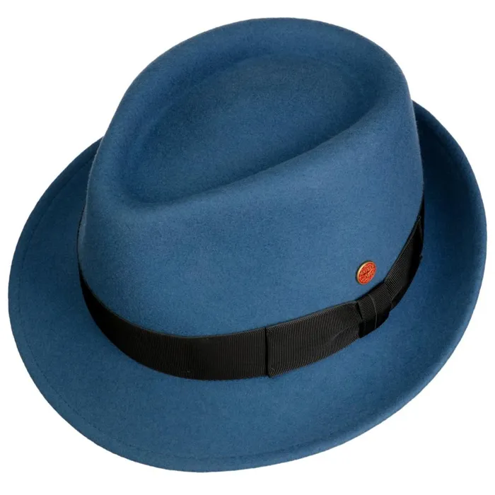 WomenMen Trilby Hats Mayser Classico Trilby Blue WomenMen Trilby Hats Mayser Classico Trilby Blue