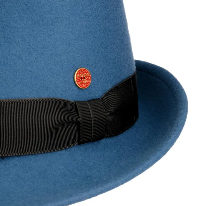 WomenMen Trilby Hats Mayser Classico Trilby Blue WomenMen Trilby Hats Mayser Classico Trilby Blue