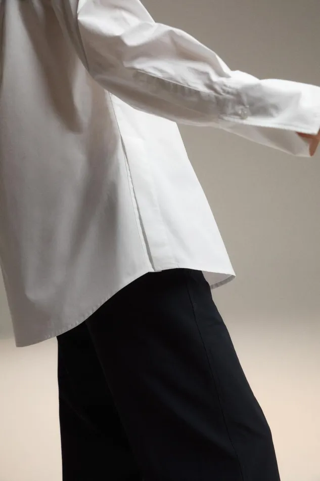 WomenMen White Lea Shirt Ecoalf Onepointzero