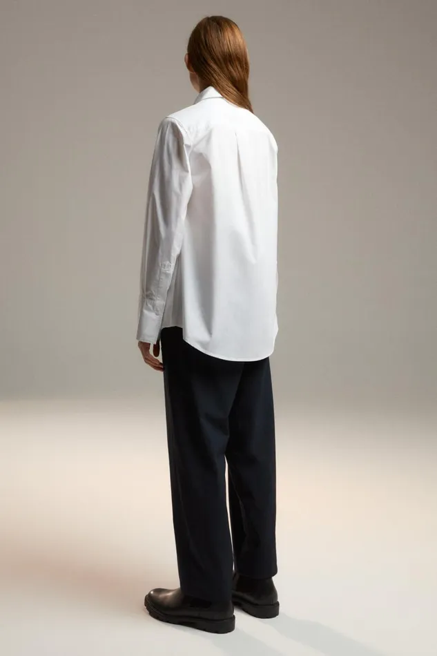 WomenMen White Lea Shirt Ecoalf Onepointzero