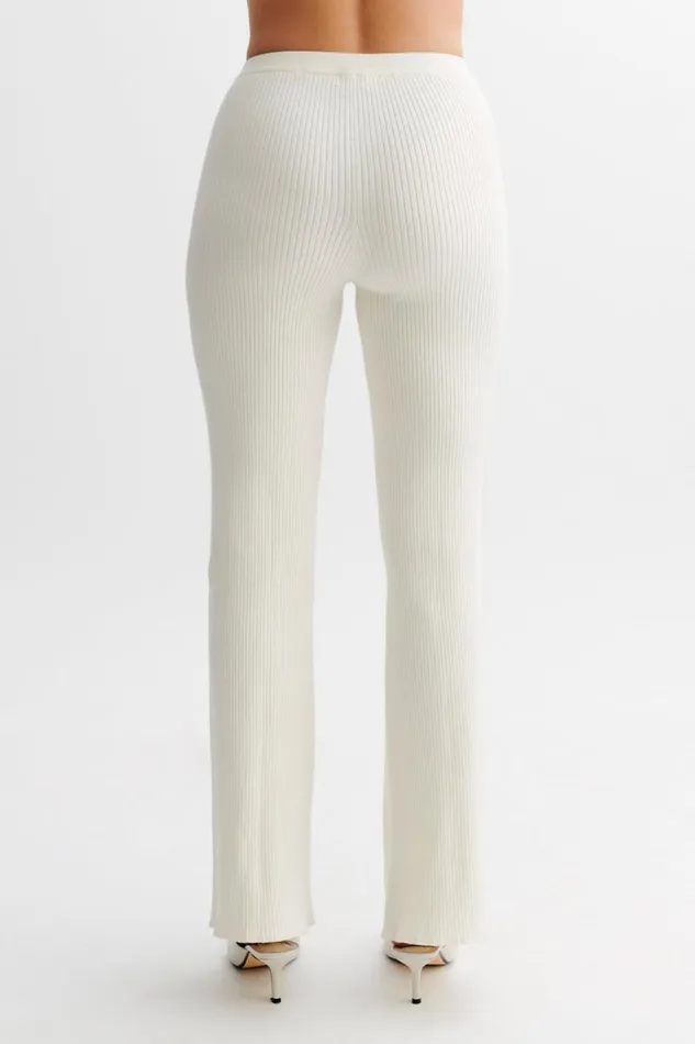 Women Meshki Bottoms Calypso Knit Trousers 8211 Ivory