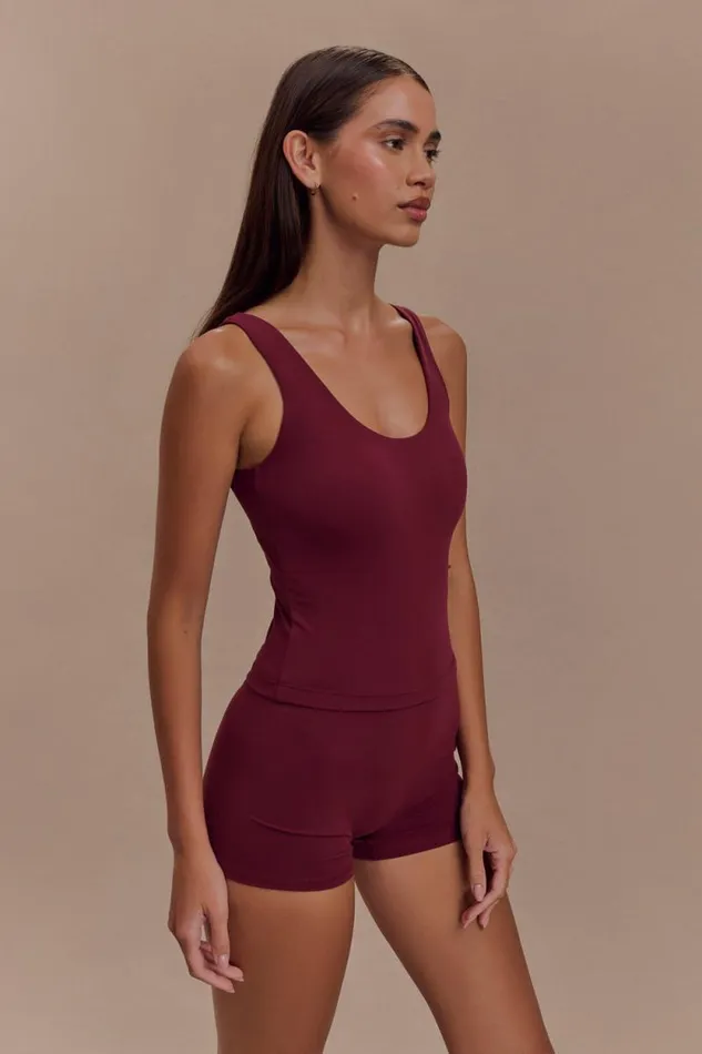 Women Meshki Bottoms Orion Active Bike Shorts 8211 Burgundy