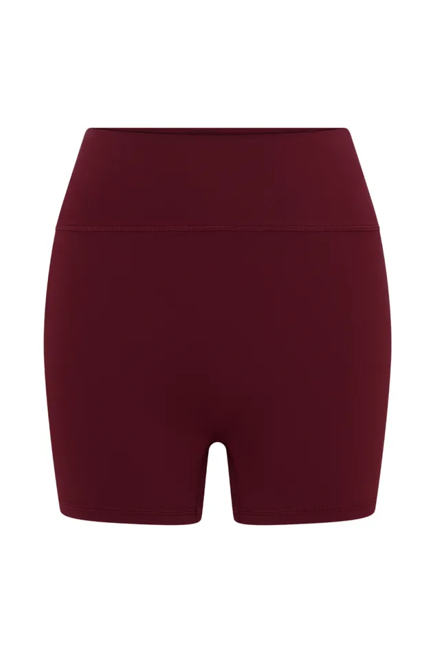 Women Meshki Bottoms Orion Active Bike Shorts 8211 Burgundy