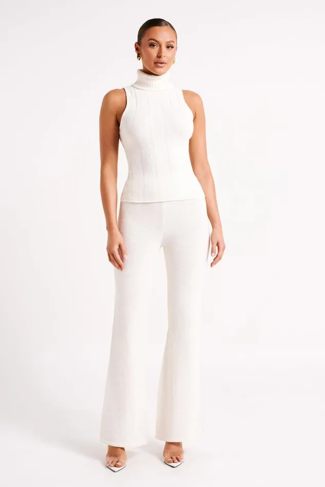 Women Meshki Dresses Angelina Ribbed Turtleneck 8211 Ivory
