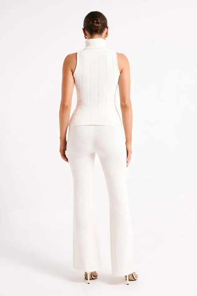 Women Meshki Dresses Angelina Ribbed Turtleneck 8211 Ivory