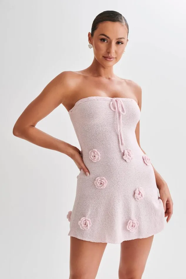 Women Meshki Dresses Connelly Strapless Knit Mini Dress 8211 Fairy Floss Pink Women Meshki Dresses Connelly Strapless Knit Mini Dress 8211 Fairy Floss Pink