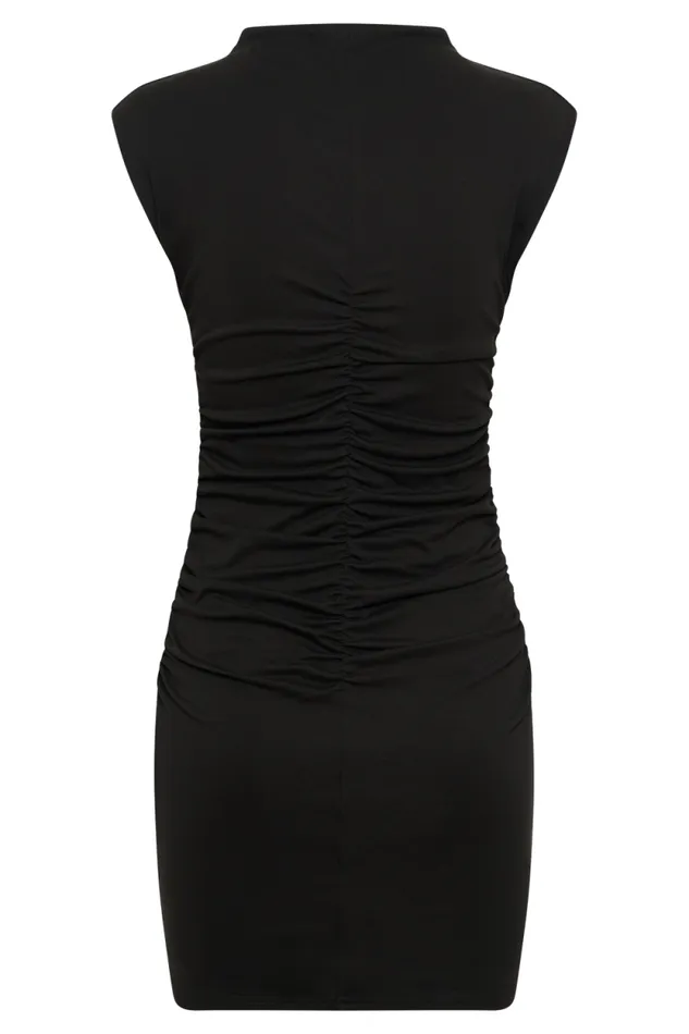 Women Meshki Dresses Elliot High Neck Sleeveless Mini Dress 8211 Black
