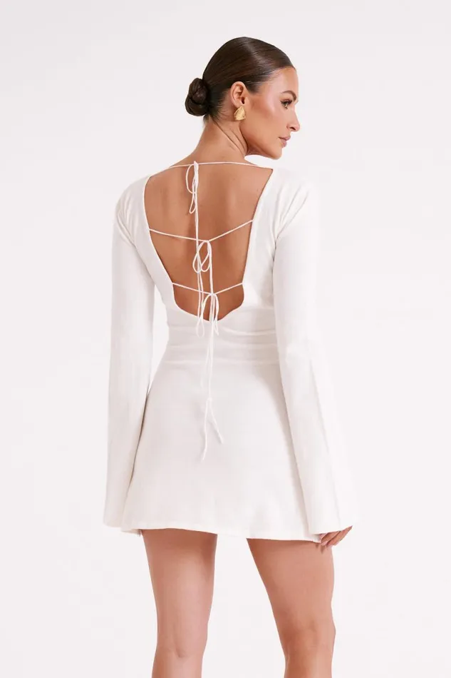 Women Meshki Dresses Jayda Knit Mini Dress 8211 Ivory