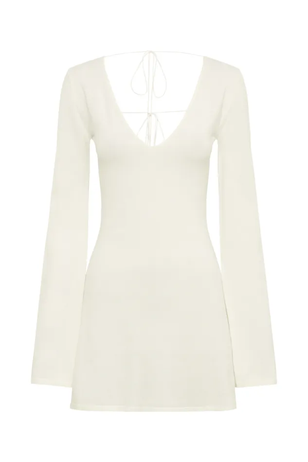 Women Meshki Dresses Jayda Knit Mini Dress 8211 Ivory
