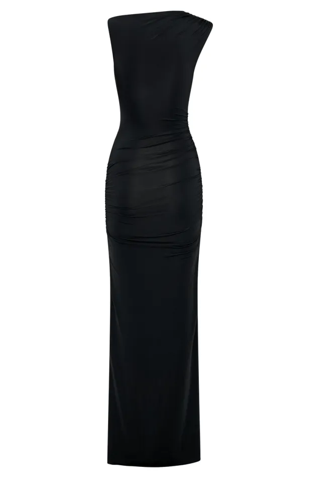Women Meshki Dresses Kaia Slinky Cut Out Maxi Dress 8211 Black