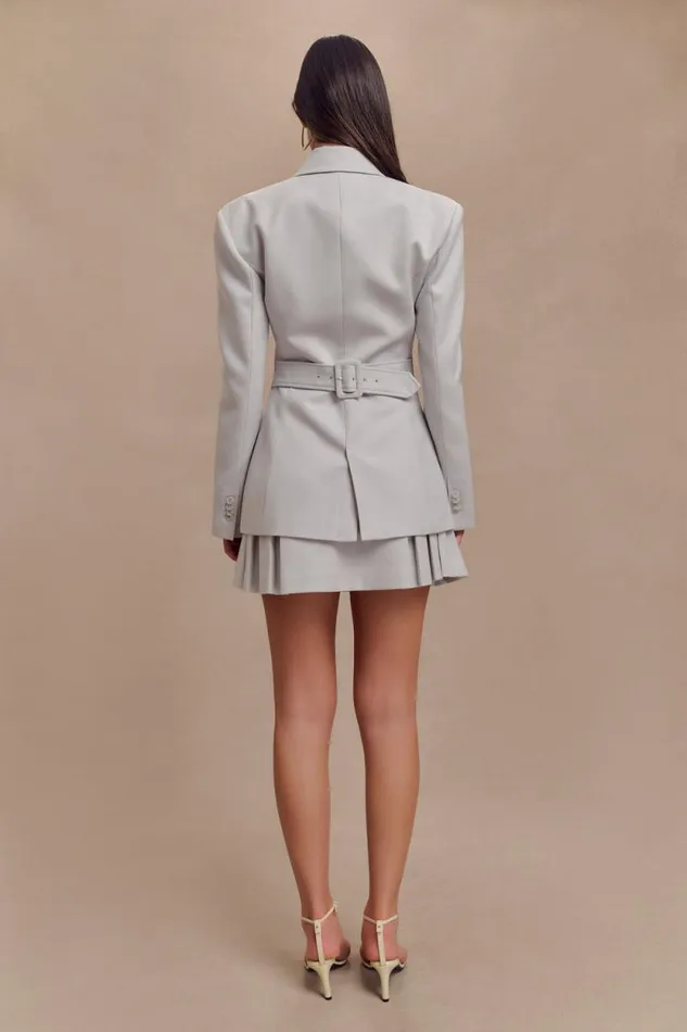 Women Meshki Outerwear Bellamy Cinched Blazer 8211 Grey