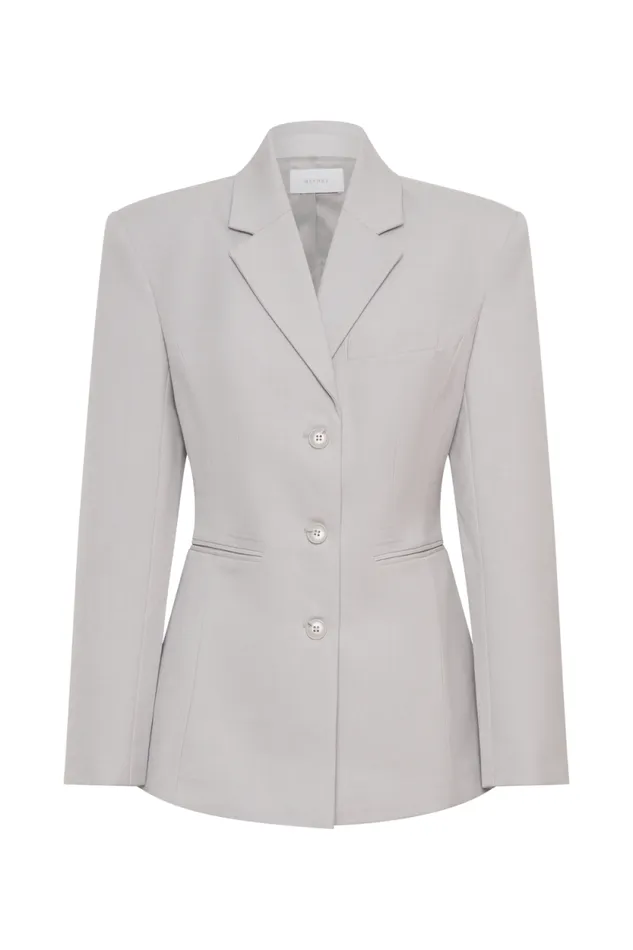 Women Meshki Outerwear Bellamy Cinched Blazer 8211 Grey