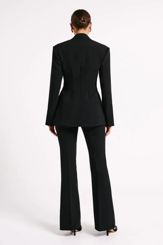Women Meshki Outerwear Greer Hourglass Suiting Blazer 8211 Black