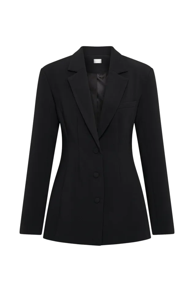 Women Meshki Outerwear Greer Hourglass Suiting Blazer 8211 Black