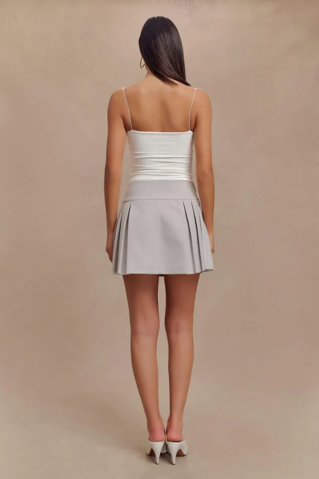 Women Meshki Tops Arya Longline Spaghetti Strap Top 8211 White