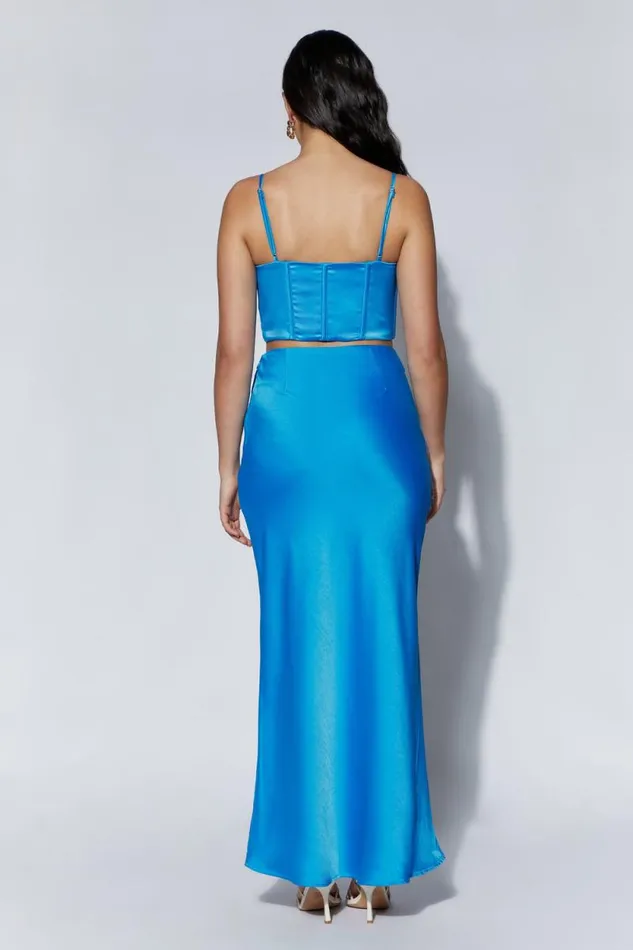 Women Meshki Tops Cyra Corset Top 8211 Azure Blue