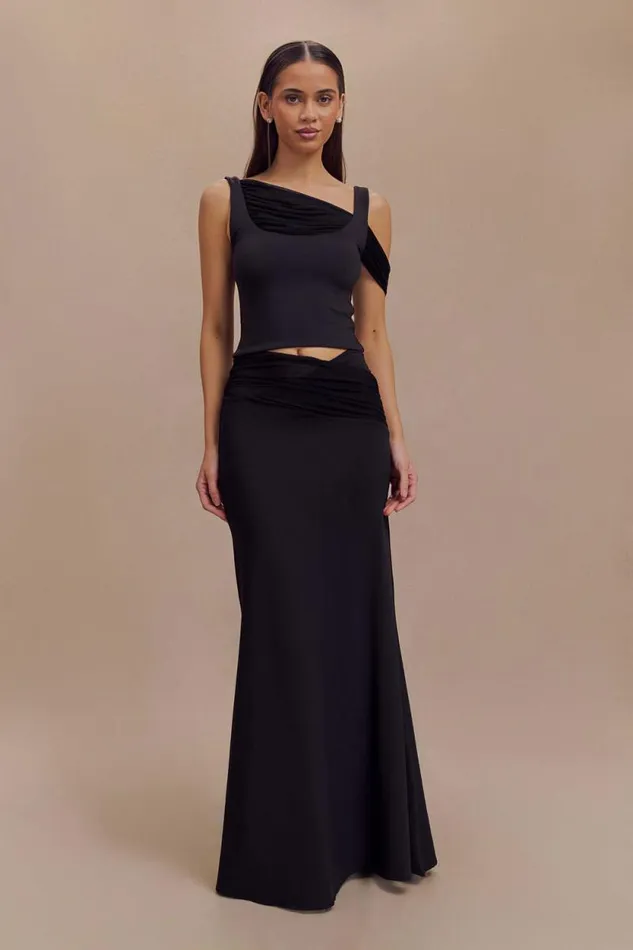 Women Meshki Tops Jules Recycled Nylon And Mesh Sleeveless Top 8211 Black