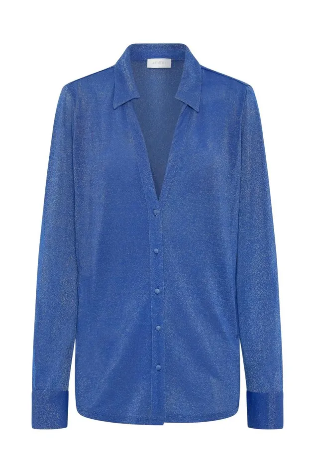 Women Meshki Tops Lucille Shimmer Cover Up Top 8211 Cobalt Sparkle