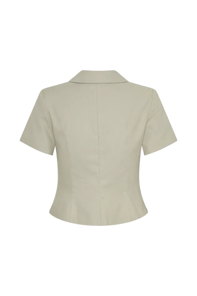 Women Meshki Two Piece Sets Ciara Linen Jacket 8211 Basil