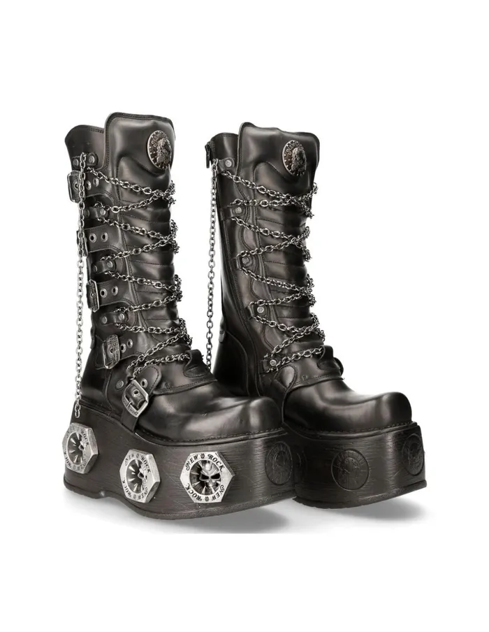 Women Metallic M1013C15 New Rock High Heels