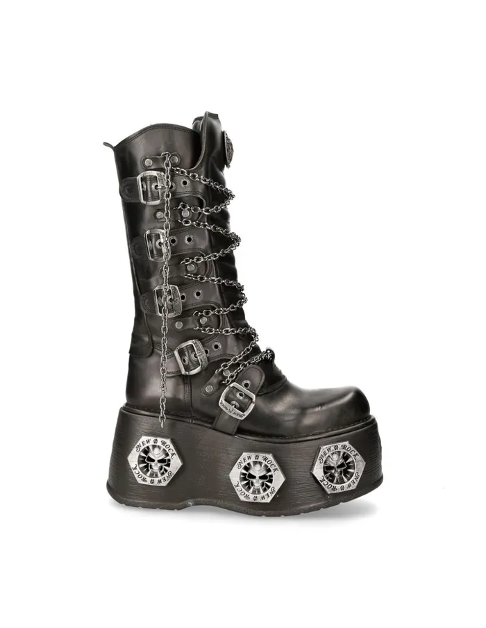 Women Metallic M1013C15 New Rock High Heels Women Metallic M1013C15 New Rock High Heels