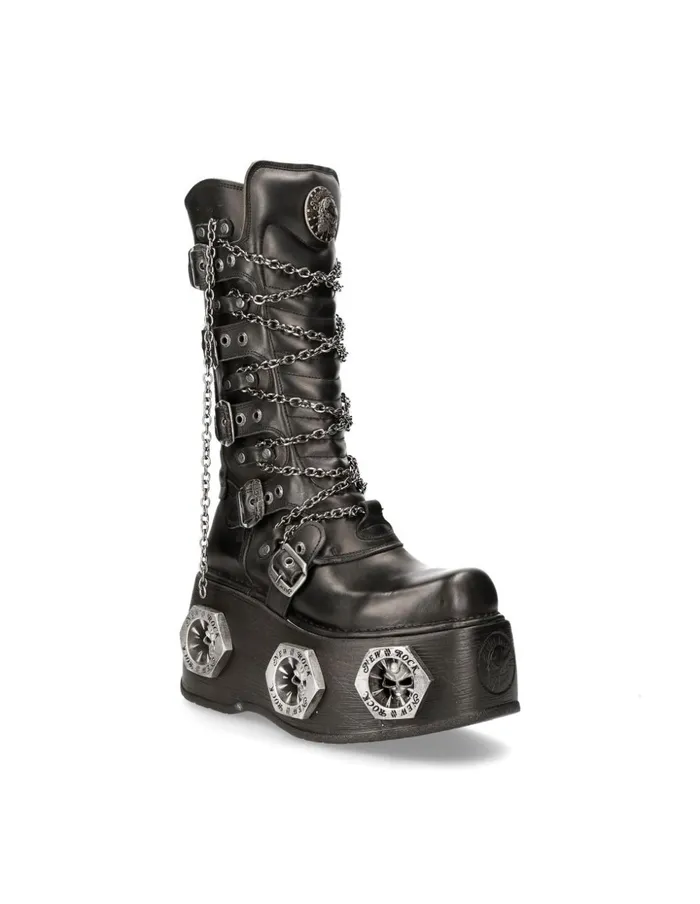 Women Metallic M1013C15 New Rock High Heels Women Metallic M1013C15 New Rock High Heels