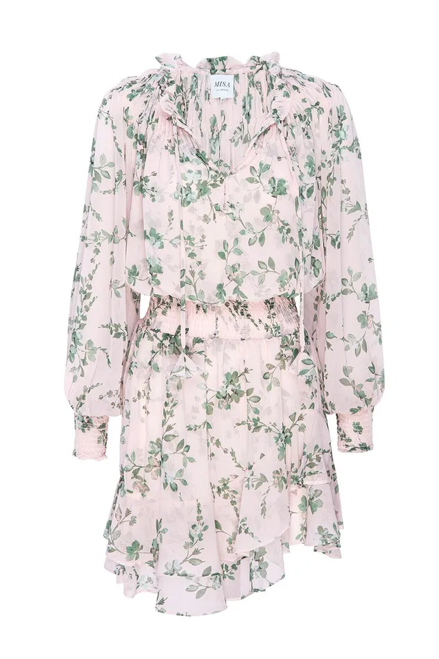 Women MISA Los Angeles Dresses ALMAHA DRESS White Sage Botanica