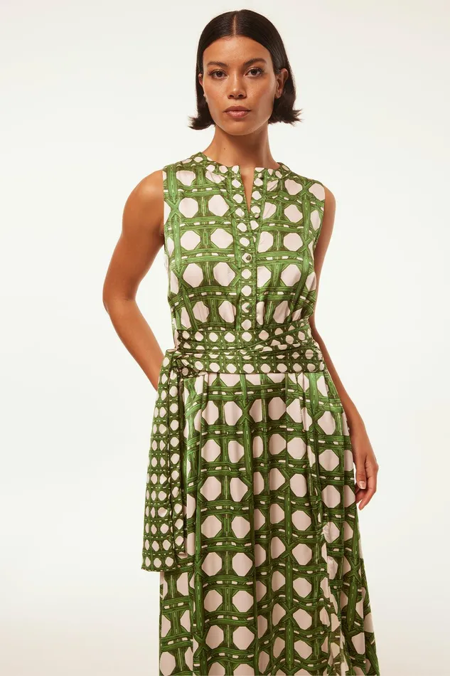 Women MISA Los Angeles Dresses ANABELLA DRESS Rattan Tile Mix
