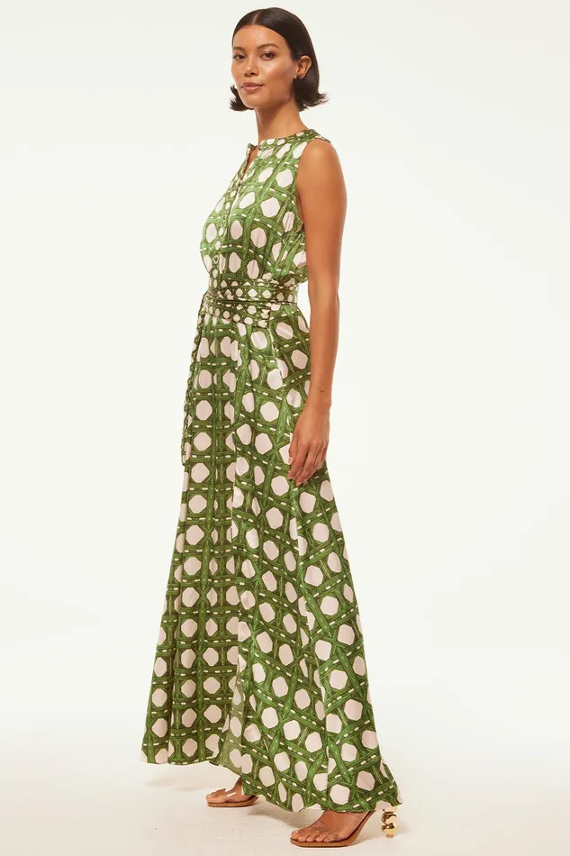 Women MISA Los Angeles Dresses ANABELLA DRESS Rattan Tile Mix