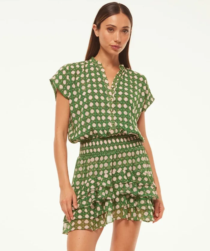 Women MISA Los Angeles Dresses EVIE DRESS Rattan Tile