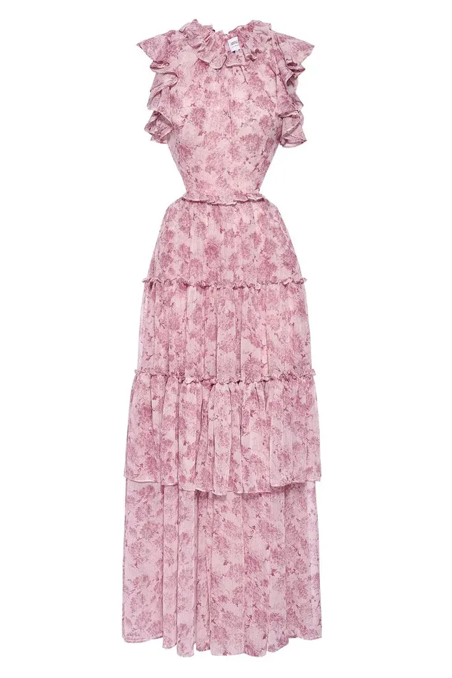 Women MISA Los Angeles Dresses LANA DRESS Pink Verdana