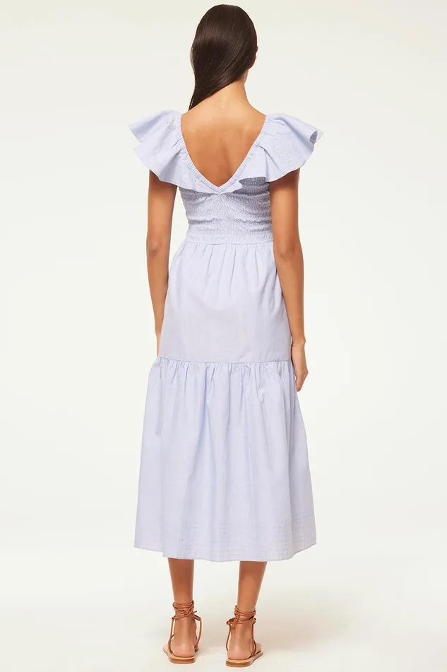 Women MISA Los Angeles Dresses LEONORA DRESS Cotton Trapunto