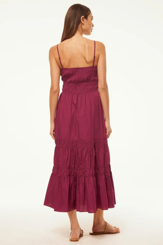 Women MISA Los Angeles Dresses RULA DRESS Orchid Cotton Poplin