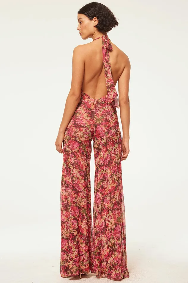 Women MISA Los Angeles Jumpsuits and Rompers ANYA JUMPSUIT Sedona Abstract