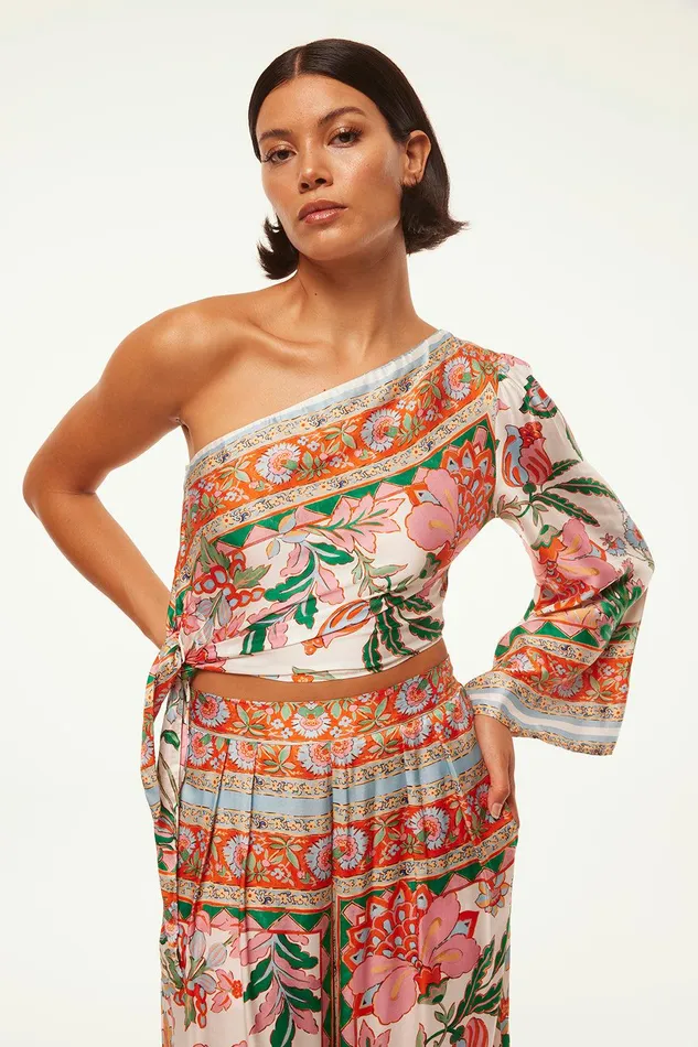 Women MISA Los Angeles Matching Sets KASPIA TOP Casablanca Border Mix
